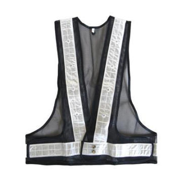 Traffic Safety Vest with Reflecrive Crystal Tape